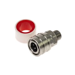 High Pressure 1/4" Female Coupling to 1/4" Male BSP Thread