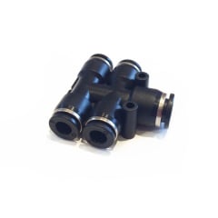 4 Way Push-Fit T-Connector 